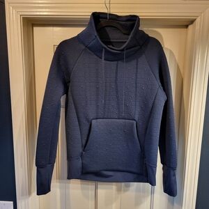 Athleta Blue Jacquard Elevation Quilted Pullover Sweater Women's XS